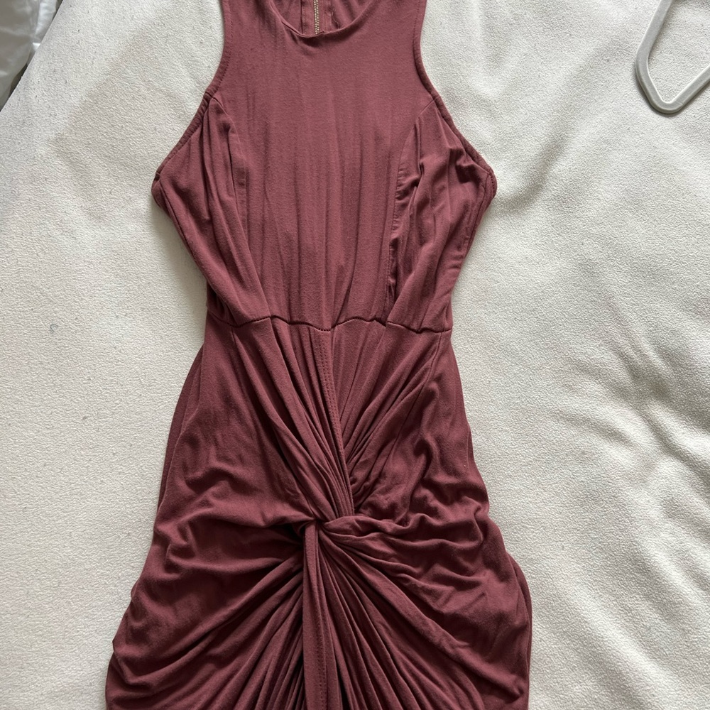 Fashion Nova Draped Dress with Scoop-style neck